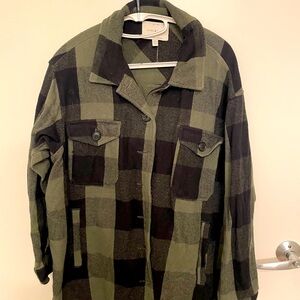 Cute & comfy oversized plaid shirt Lucky brand